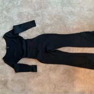 Wild Fable Kids Black Long Sleeve One Piece